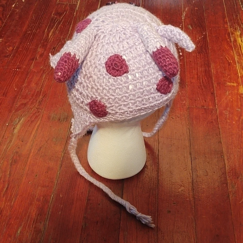Purple Cow Knitted Hat